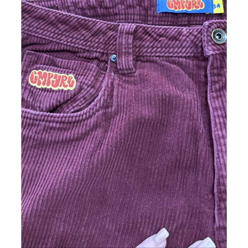 Empyre Men's 34 Corduroy jeans Pants Skater Relaxed Red - Picture 3 of 11